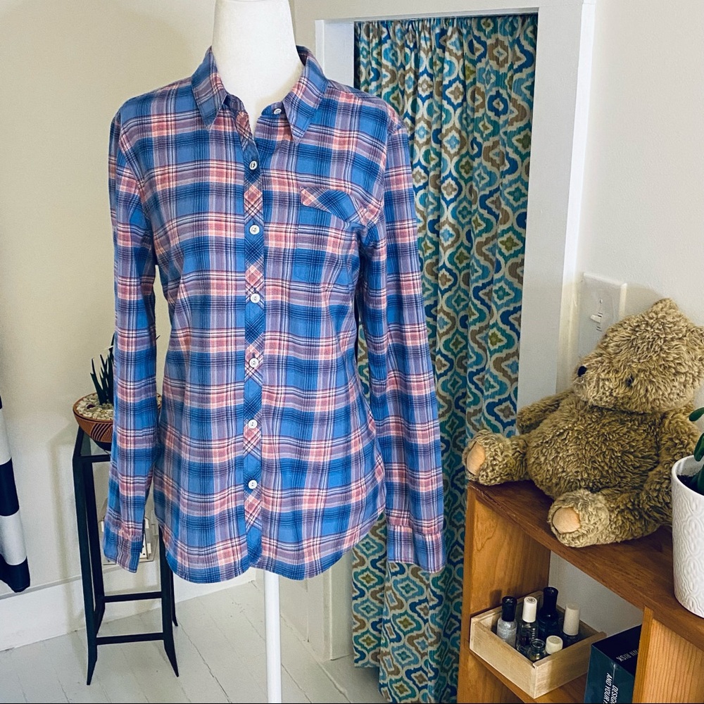 Eddie Bauer classic fit button down flannel (size LP)